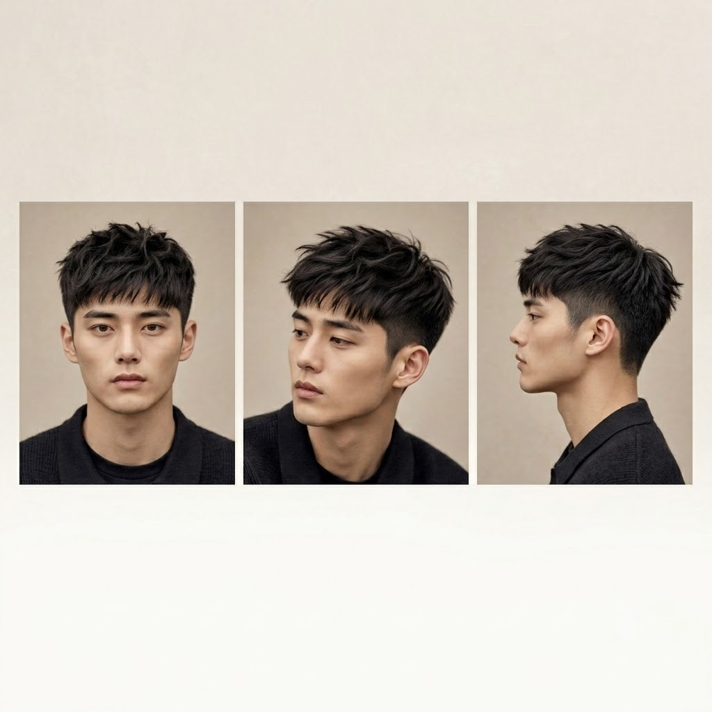 Reference hairstyle provided by the salon.